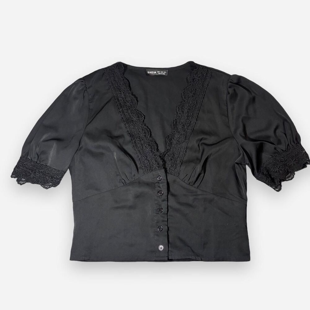 Shein Women's Black Blouse
